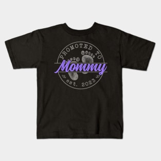 Promoted to Mom (sunset purple) - Mothers Day 2023 Kids T-Shirt
